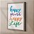 Quadro Decorativo Happy Mind Happy Life - Imagem 2