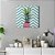 Quadro Decorativo Abacaxi Rosa Chevron - Imagem 4