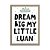 Quadro Infantil Dream Big My Little com Nome Personalizado - Imagem 2