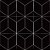 Adesivo de Azulejo Isometric Cube Outline Black - Imagem 2