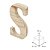 Letra "S" em Madeira Pinus 15 x 10 x 1,7 cm - Imagem 4