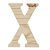 Letra "X" em Madeira Pinus 15 x 13,5 x 1,7 cm - Imagem 2