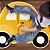 Tapete Playmat Infantil Carro Amarelo - Imagem 2