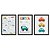 Kit Infantil 3 Quadros Carros com Nome Personalizado - Imagem 4