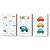 Kit Infantil 3 Quadros Carros com Nome Personalizado - Imagem 6