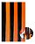 Cortina Duas Cores Halloween Laranja E Preto - Imagem 2