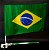 Bandeira Do Brasil Haste Para Carro 30x45cm - Imagem 1