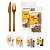 Conjunto Garfo & Faca Linha Forte  - 50 unidades  - Strawplast - Imagem 1