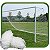 Rede De Futebol society Fio 2,5mm - Altura 2,20m  Comprimento  4,00m  Fundo 1,00m - 2 Unidades - Imagem 1