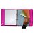 Fichário Caderno Universitário Cristal 192 Folhas Bubble Rosa Neon - DAC - Imagem 2