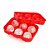 Forma de Silicone Vermelha para 6 Gelos em Esfera - Imagem 5