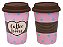 Copo em Cerâmica com tampa de Silicone - Modelo Coffee Lovers - 300ml - Imagem 1
