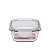 Kit 2 Potes Herméticos Quadrados em Vidro Borossilicato 800ml e 520ml - Oxford - Imagem 4