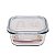 Kit 2 Potes Herméticos Quadrados em Vidro Borossilicato 800ml e 520ml - Oxford - Imagem 5