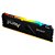 MEMORIA 8GB DDR4 3200 FURY BEAST RGB KF432C16BBA/8 KINGSTON PRETO - Imagem 1