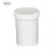 Coletor PP branco leitoso tampa branca com pá embalagem industrial - Imagem 1