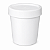 Coletor em Polipropileno 80 mL Branco Leitoso com Tampa Branca e Pá – Pacote com 500 Unidades – J.Prolab - Imagem 1