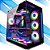 PC Gamer Z9, Ryzen 9 9900x, GeForce RTX 5090, DDR5 64GB, 2TB SSD NVMe, Gabinete Lateral de Vidro - Imagem 1