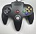 Controle Nintendo 64 Preto e branco, Original Nintendo (Usado) - Imagem 1