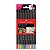 Lápis de cor 12un Supersoft 6 neon e 6 pastel Faber Castell - Imagem 1