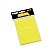 Bloco adesivo 38mmX51mm amarelo neon c/ 4 blocos BRW - Imagem 1