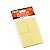 Bloco adesivo 38mmX51mm amarelo pastel c/4 blocos BRW - Imagem 1