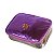 Estojo grande quadrado Capricho luxo roxo metálico DMW - Imagem 1