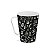 Caneca Decorada Detalhes Brancos Cafe 430 ML Kozi Plast - Imagem 2