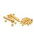 Material dourado com 74 peças madeira Pais e filhos - Imagem 4