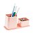 Porta Canetas E Clips Dellocollor Rosa Claro Dello - Imagem 2