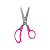 Tesoura Escolar Cores Neon Yins Paper - Imagem 1