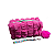 Estojo de pelúcia com pompom cores variadas - Imagem 3