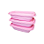 Kit com 3 potes retangular 1,2L kozi plast - Imagem 1