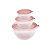 Kit com 3 potes bowls 0,8ml 1,6 e 2,8lt usual plastic - Imagem 2