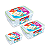 Conjunto com 3 potes hermetic ware retangular - Imagem 2