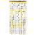 Cortina decorativa metalizada 1x2mts estrela ouro make+ - Imagem 1