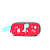 Kit de Mochilete infantil baby dina + lancheira + estojo 3D Yins - Imagem 2