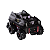 Mochilete 3D batmóvel monster preto diplomata - Imagem 2