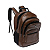 Mochila de costas couro sintético marrom nytron - Imagem 2