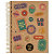 Caderno Espiral Cd Colegial 10Mat/160fls Kraft Color Jandaia - Imagem 1
