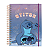 Caderno Smart Espiral Cd Universitário Stitch 10 Divisórias/80 folhas Dac - Imagem 1