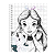 Caderno Espiral Capa dura Uni Alice in worderland 10Mat/160fls Animativa - Imagem 1