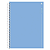 Caderno Espiral Capa dura Colors Azul 10Mat/160fls Animativa - Imagem 1
