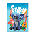 Caderno Brochura 1/4 Capa dura 80fls Stitch Foroni - Imagem 1