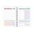 Agenda Espiral Capa dura Flor Mix Soft 176fls Foroni - Imagem 5