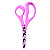 Tesoura Escolar Rebecca bonbon 13,5cm Rosa Skypaper - Imagem 1