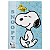 Pasta Aba Elástico 3mm Snoopy Dac - Imagem 1