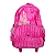 Mochila C/Rodas Princesas Magicas Rosa Clio - Imagem 1