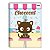 Caderno Brochurão Capa dura 80fls Hello Kitty e Amigos jandaia - Imagem 1