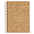 Caderno Espiral 1/4 160 folhas Kraft Gold Jandaia - Imagem 1